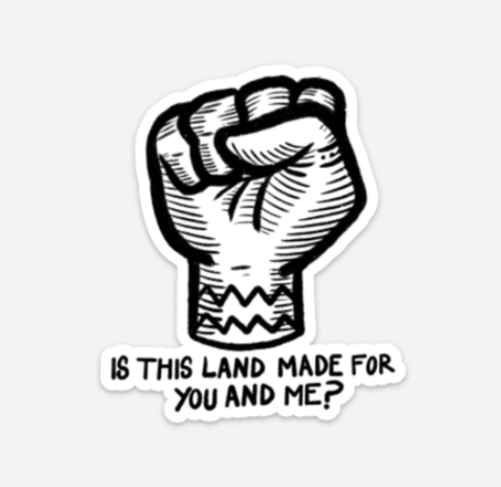 Is This Land Fist Sticker