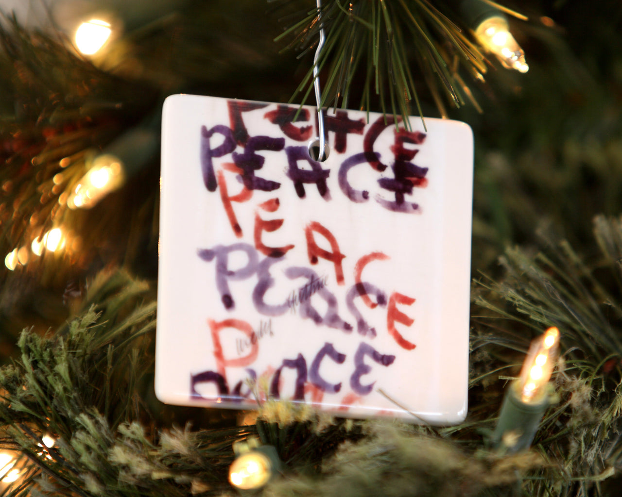 Holiday Peace Ornament