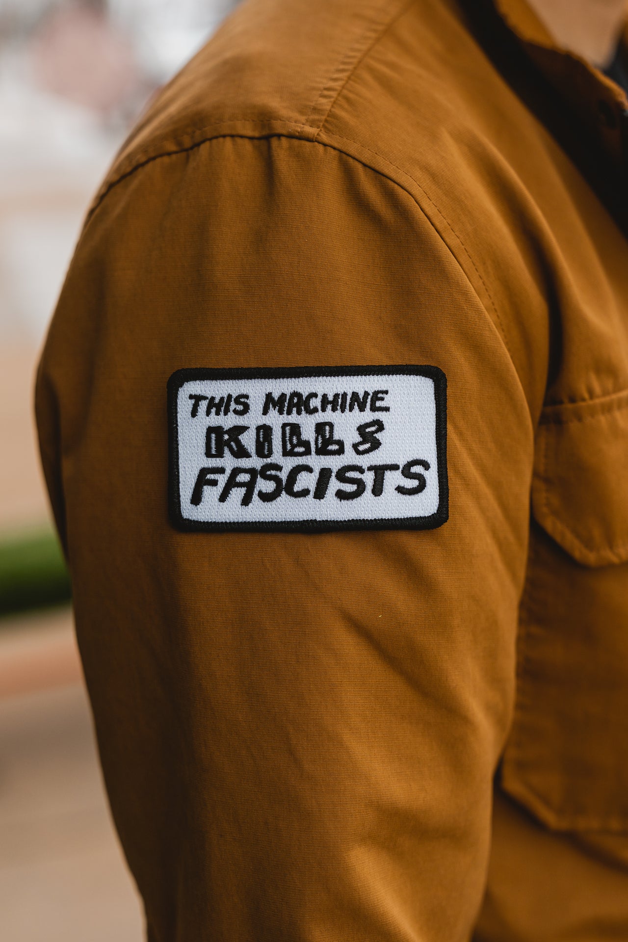 This Machine Kills Fascists Woody's Writing Patch
